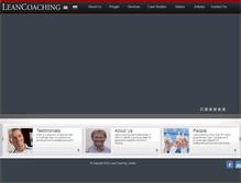 Tablet Screenshot of leancoaching.com